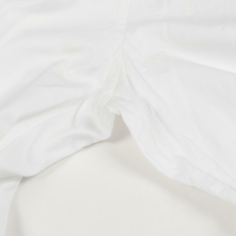 路易威登 LV Blazon 襯衫，長袖，純棉，白色，二手，男士 4L 碼-5