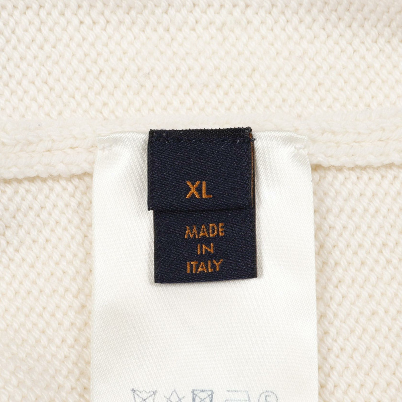 路易威登 (LOUIS VUITTON) 羊毛針織衫,Monogram 多色白色,二手女款 #XL-4
