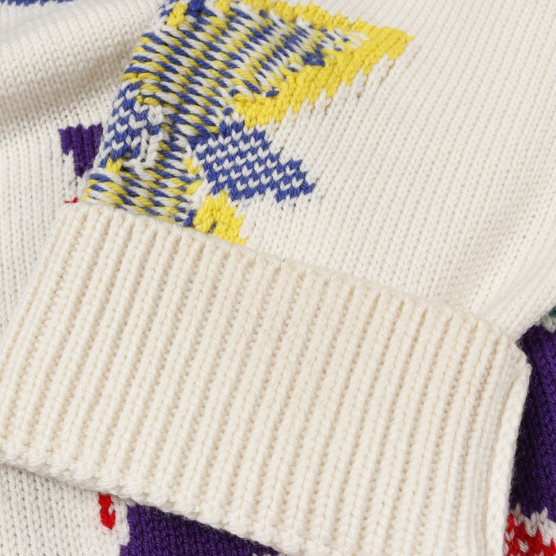 路易威登 (LOUIS VUITTON) 羊毛針織衫,Monogram 多色白色,二手女款 #XL-7