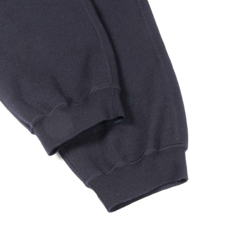 路易威登 Monogram 圖案針織雙面長褲 #XL 羊毛海軍藍灰色二手-6