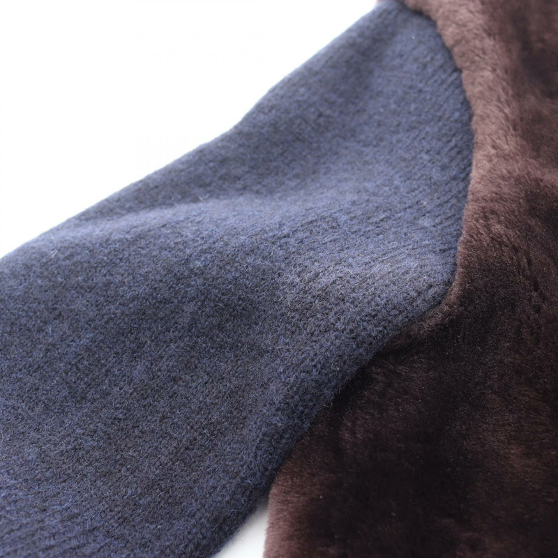 Miu Miu 羊毛針織外套 其他外套 羊毛 羊絨 聚酯纖維 棕色 海軍藍 二手 女款-7