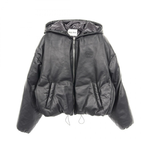 Miu Miu 納帕皮 其他皮夾克 黑色 二手 女款