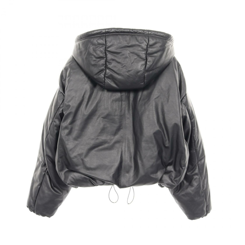 Miu Miu 納帕皮 其他皮夾克 黑色 二手 女款-1