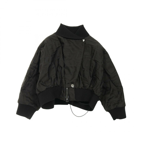 Dior 短款其他夾克,聚酯纖維,黑色,二手女款