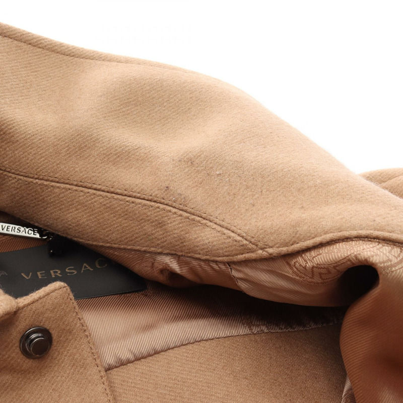 范思哲 其他外套 羊毛 駝色 米色 棕色 二手 男士-9