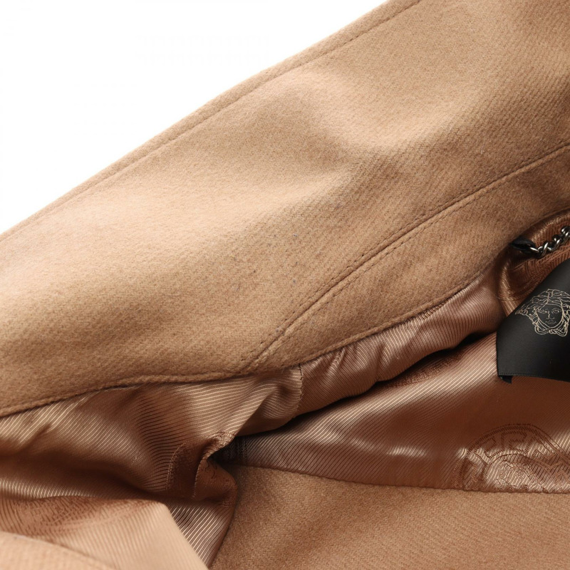 范思哲 其他外套 羊毛 駝色 米色 棕色 二手 男士-10