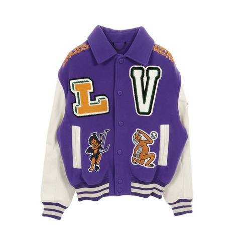 路易威登 (LOUIS VUITTON) 多片拼接皮革棒球夾克 RM222 MJY HNL90E #44 LV