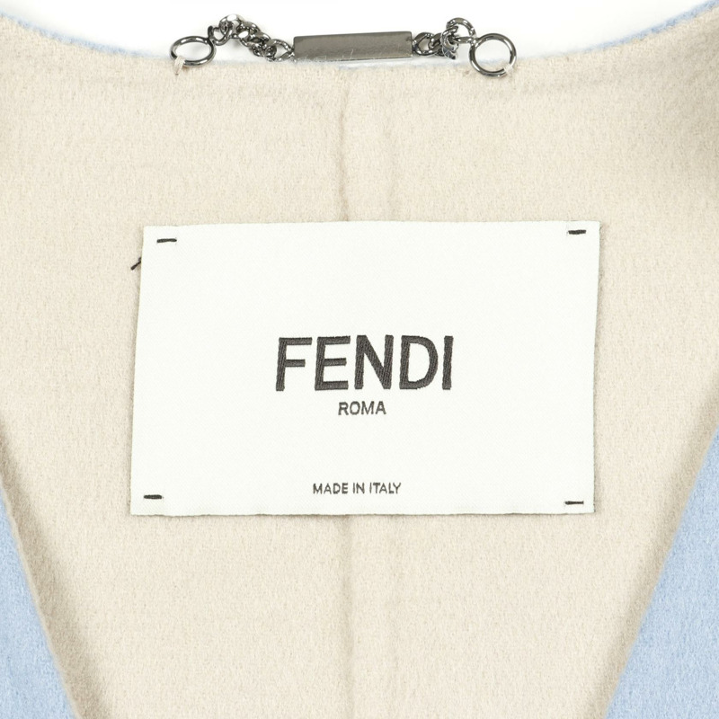 FENDI 最佳羊毛狐狸毛藍米色二手女裝-2