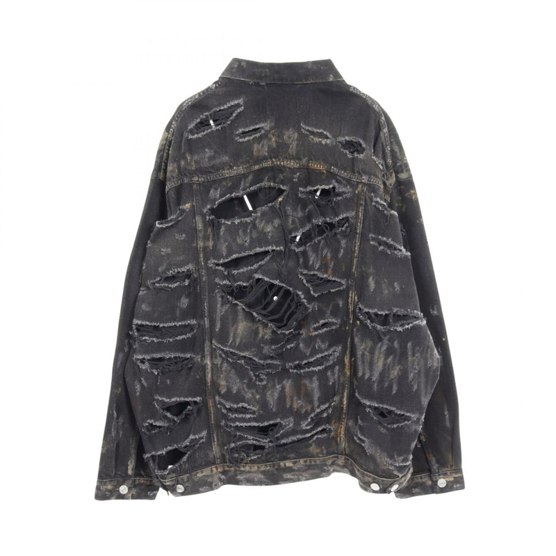 BALENCIAGA 牛仔夾克 748022 TBP47 棉灰色 二手 男女通用-1