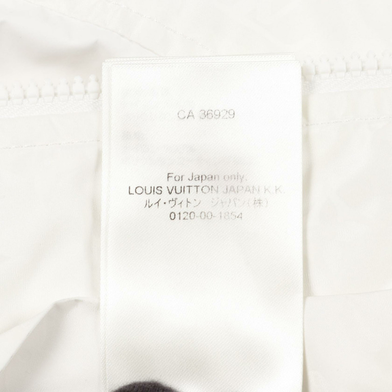 路易威登中長Monogram帆布風衣外套,經典款,其他款式,尼龍材質,白色,二手,男士-3