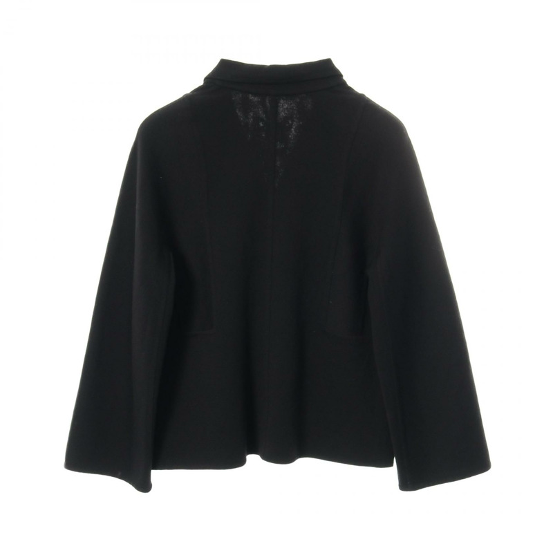 愛馬仕其他羊毛黑色二手女裝外套-1