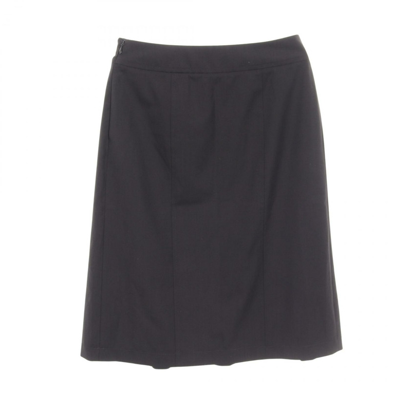 愛馬仕 Chaine dAncre 半身裙 #34 jupe 16-7301 羊毛 黑色 二手 女款-1