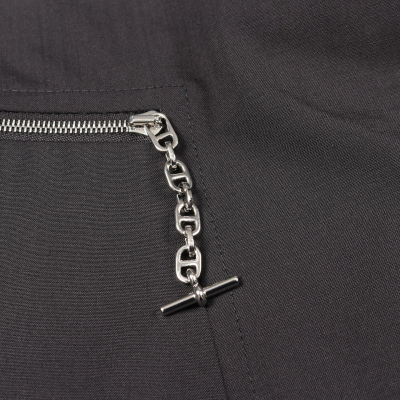 愛馬仕 Chaine dAncre 半身裙 #34 jupe 16-7301 羊毛 黑色 二手 女款-6