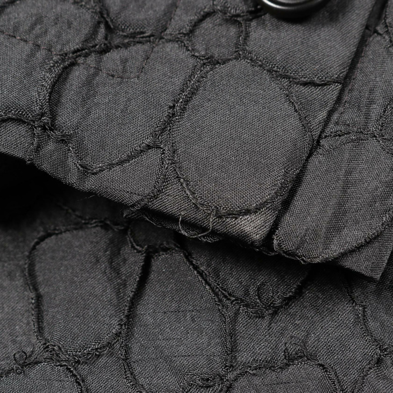 愛馬仕 (HERMES) 黑色聚酯修身夾克,二手女款,52 號,女士-6