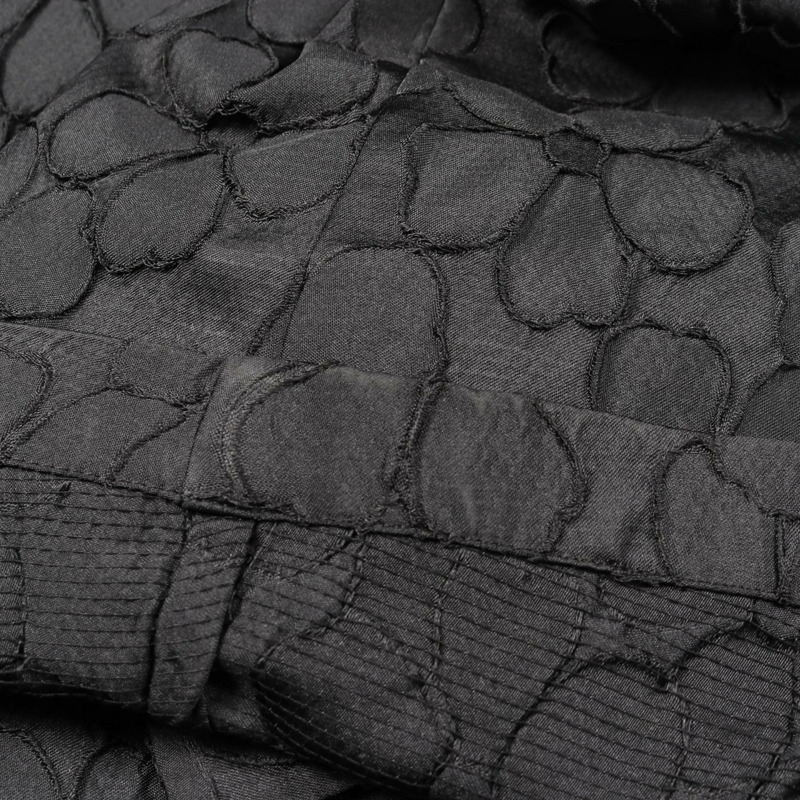 愛馬仕 (HERMES) 黑色聚酯修身夾克,二手女款,52 號,女士-8