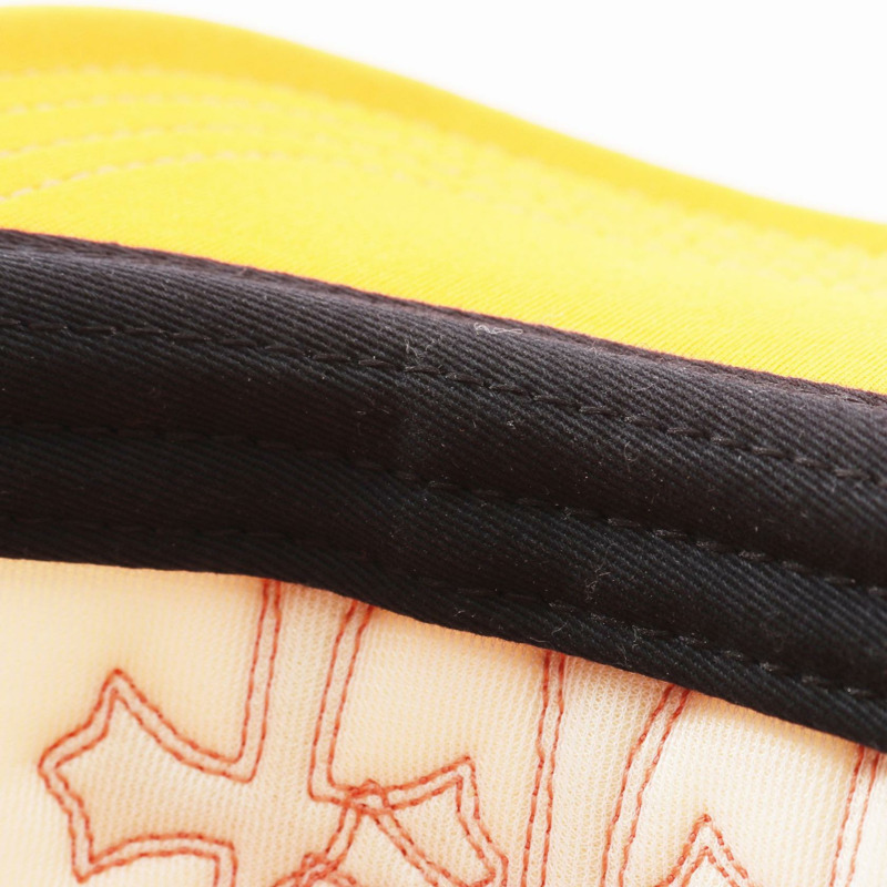 鉻心卡車司機墓園十字貼片帽，聚酯纖維材質，橘白相間，二手男款-6