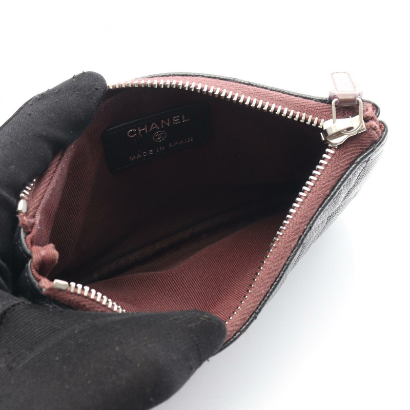 香奈兒 (CHANEL) 絎縫手拿包 AP4020 黑色粒面小牛皮 SHW 二手 女士 CC-2