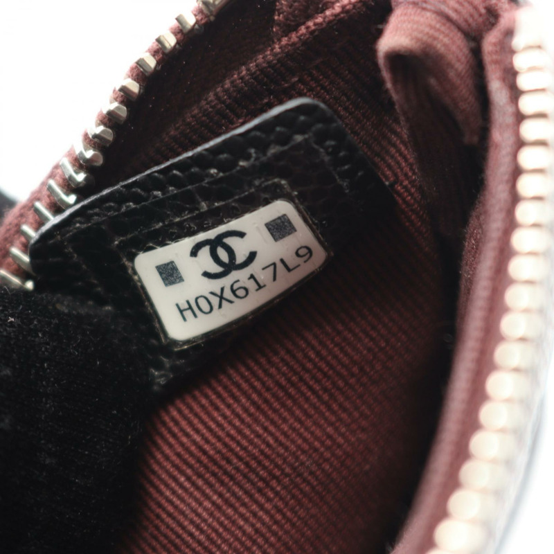 香奈兒 (CHANEL) 絎縫手拿包 AP4020 黑色粒面小牛皮 SHW 二手 女士 CC-4