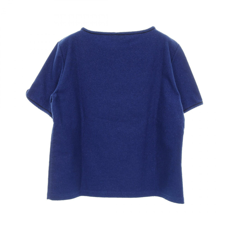 香奈兒 LA PAUSA 早春度假系列 T 卹上衣 純棉 藍色 黑色 二手 女款 #42-1