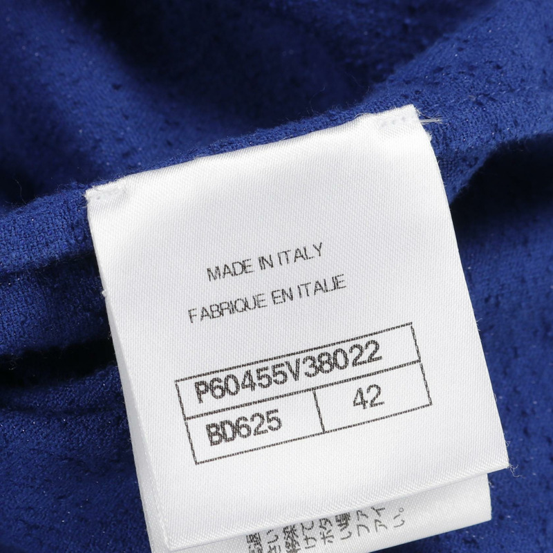 香奈兒 LA PAUSA 早春度假系列 T 卹上衣 純棉 藍色 黑色 二手 女款 #42-4