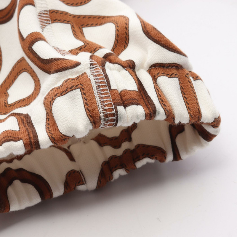 愛馬仕 Chaine Dunkel 棉質長褲，白色/棕色，二手女款，34 碼-6