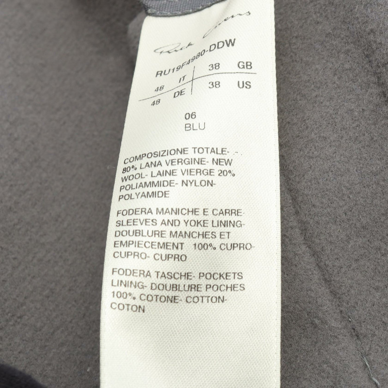 Rick Owens 其他羊毛灰色二手女外套-4