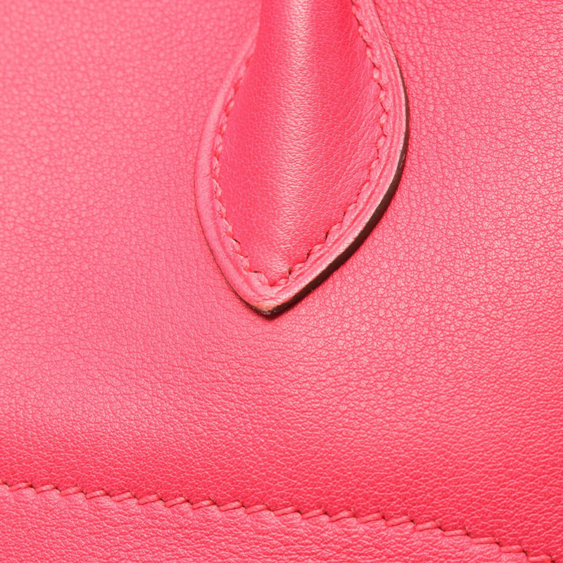 愛馬仕 Bolide 27 單肩手提包，Swift 皮革，玫瑰金，二手，女士，SHW C-7