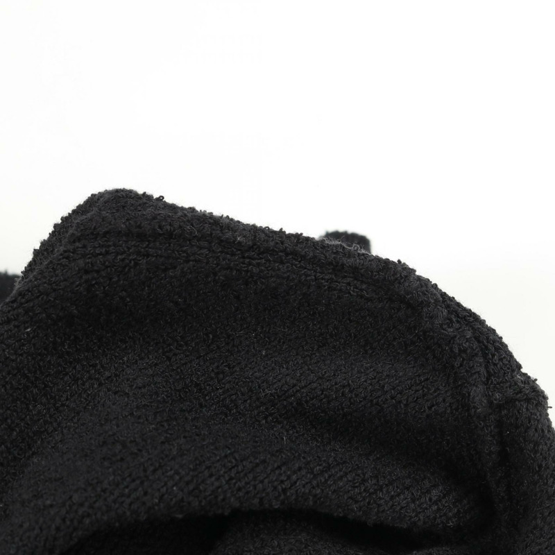 香奈兒 COCO 標誌人造珍珠紐帶連身裙 P74602k10722 棉質 黑色 #38 CC-7