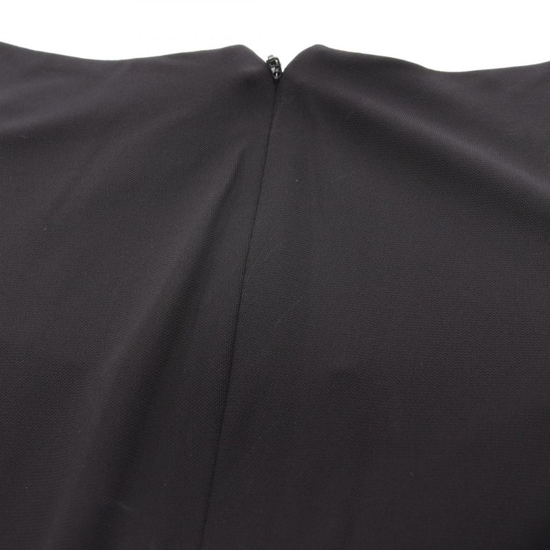 范思哲美杜莎無袖長連身裙，黑色人造絲，二手女裝 #38-11