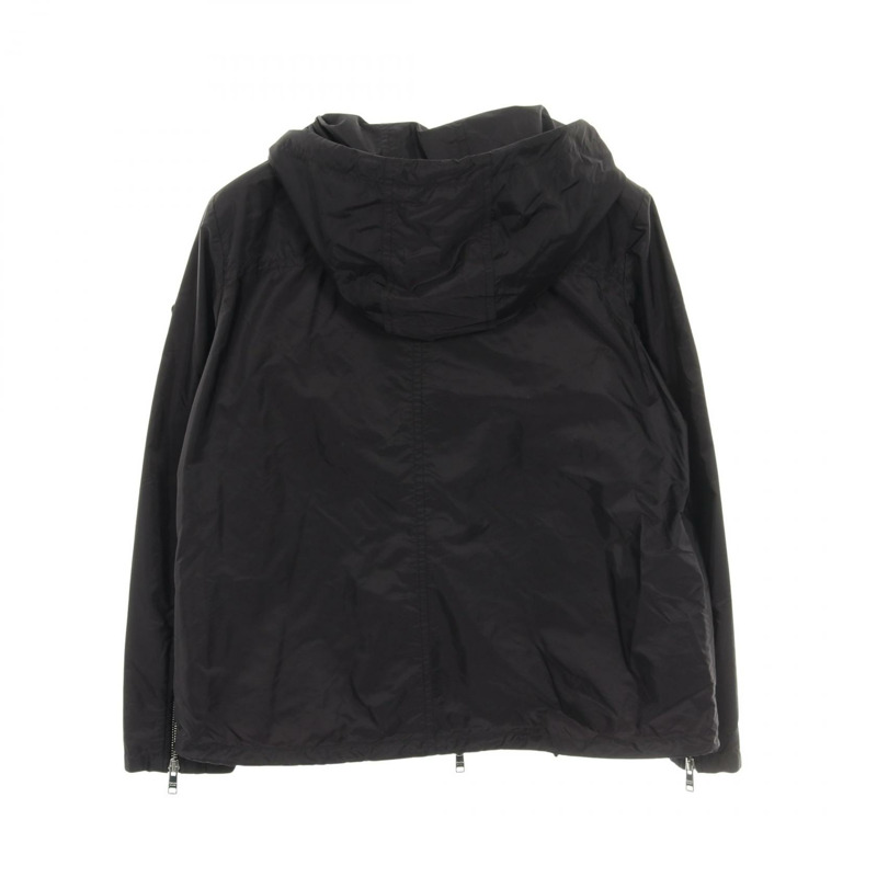 PRADA 尼龍連帽拉鍊外套 #36 29Z597 黑色二手女款-1