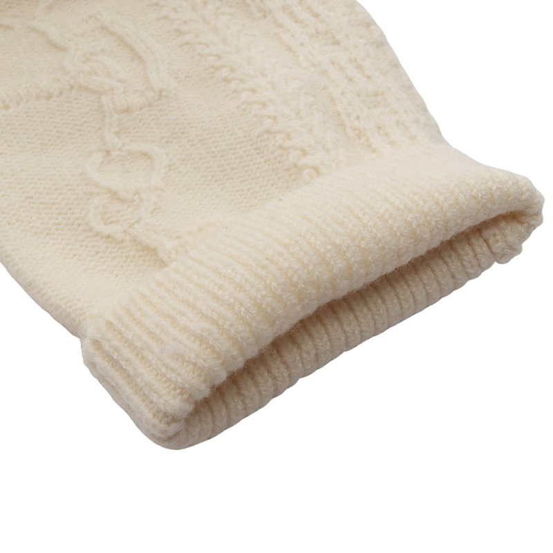 愛馬仕針織長袖羊毛羊絨衫 米色 二手 女款 #38-5