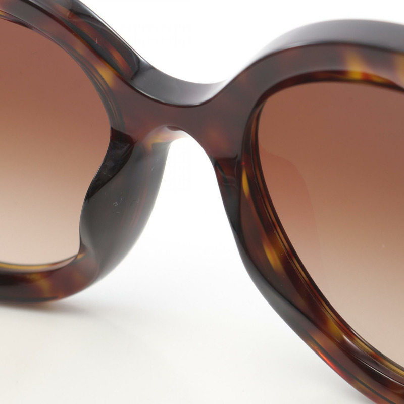 香奈兒 (CHANEL) 橢圓形眼鏡 COCO 標誌太陽眼鏡 5543-A 塑膠棕色二手女款-4