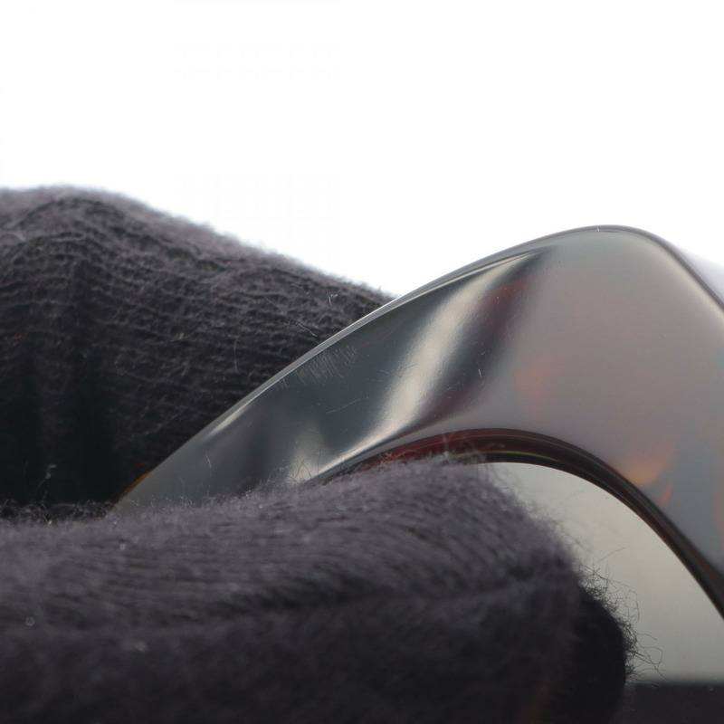 香奈兒 (CHANEL) 橢圓形眼鏡 COCO 標誌太陽眼鏡 5543-A 塑膠棕色二手女款-6