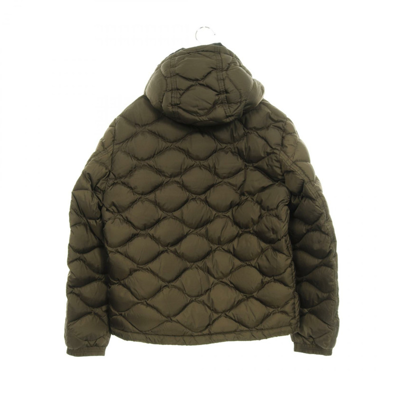 MONCLER MORANDIERES 帶帽羽絨衣 4131805 尼龍卡其色 #3 二手男款-1