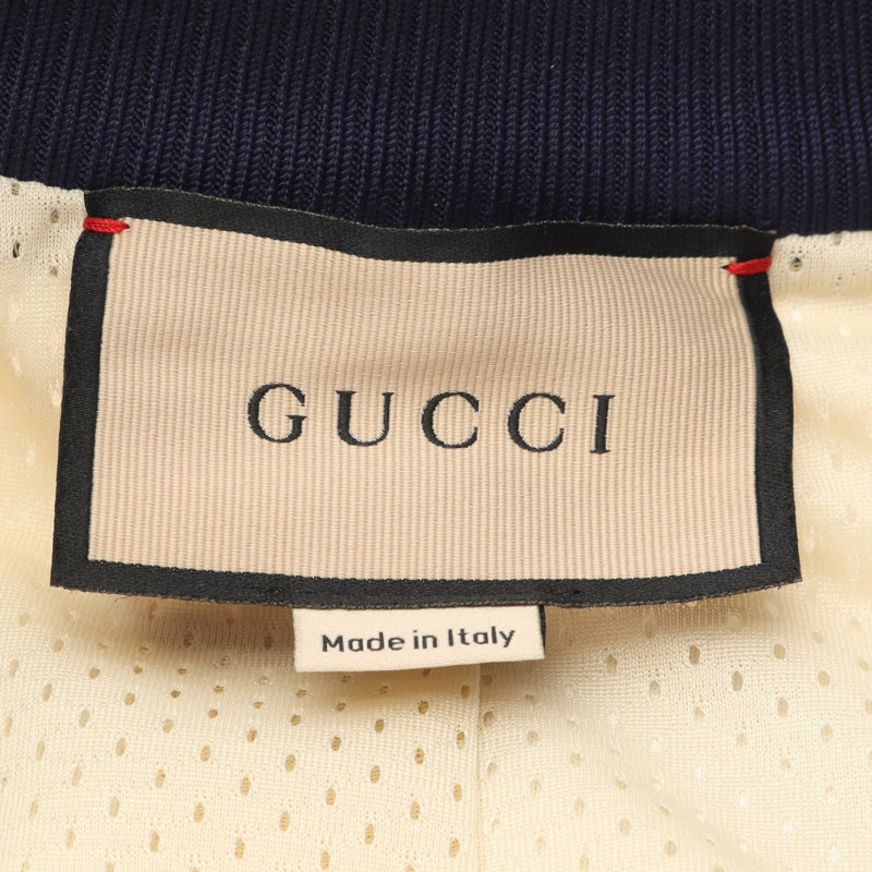 GUCCI 外套 其他款式 752285 聚酯纖維/棉 白色 海軍藍 紅色 二手 男款-2