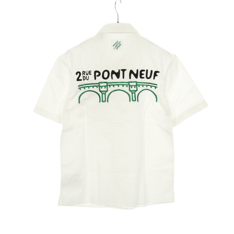 路易威登 (LOUIS VUITTON) 花卉刺繡襯衫上衣,白色,棉質,二手,男士S碼,售價RM241。-1