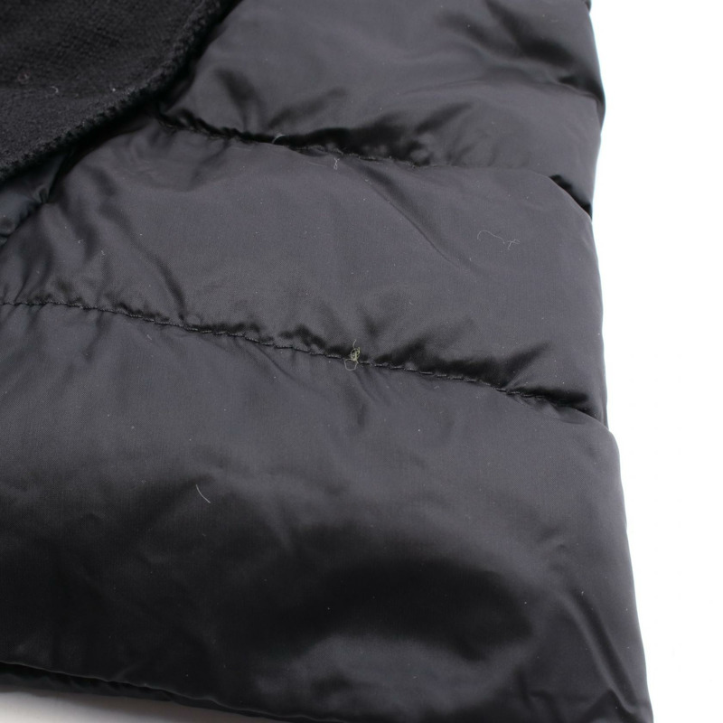 MONCLER 羊毛尼龍黑色開襟羊毛連帽衫 S 碼 9487700 二手女款-9