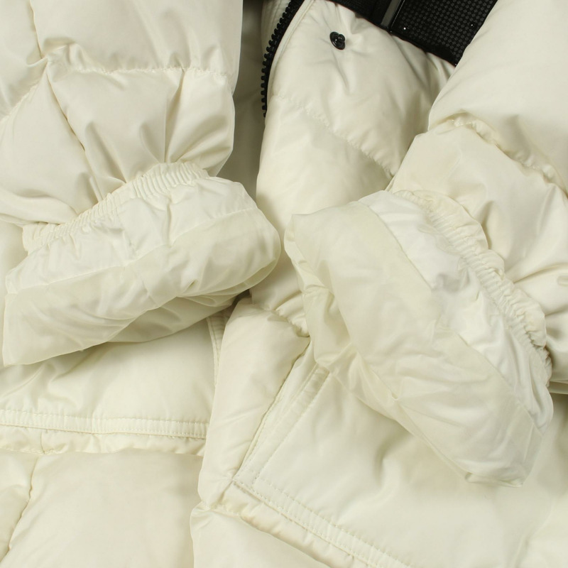 MONCLER FLOE 羽絨外套 尼龍 米色 二手 女款-6