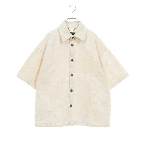 路易威登 Damier 短袖牛仔襯衫上衣 #M RM242MM KCS HRS35W 棉