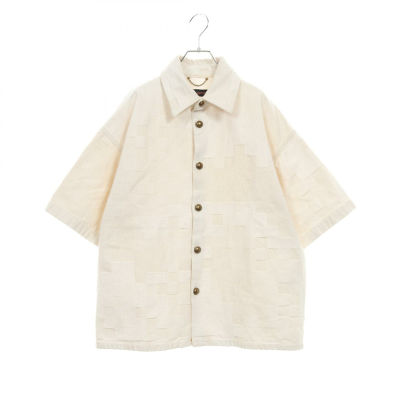 路易威登 Damier 短袖牛仔襯衫上衣 #M RM242MM KCS HRS35W 棉-0