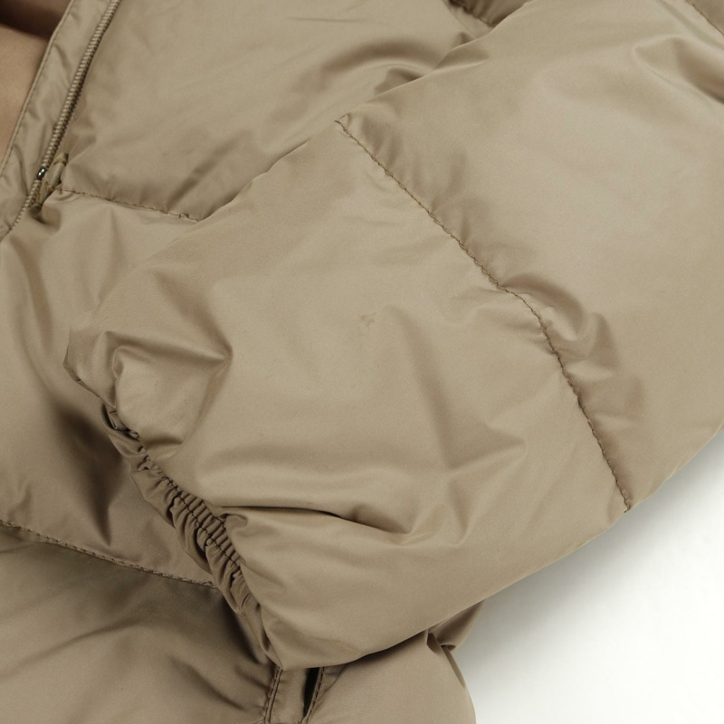 MONCLER CLEMATITE 羽絨外套 聚酯纖維/毛皮 卡其色 二手 女款-6