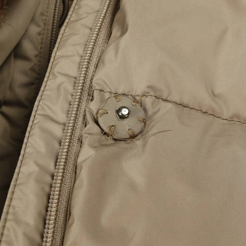 MONCLER CLEMATITE 羽絨外套 聚酯纖維/毛皮 卡其色 二手 女款-7