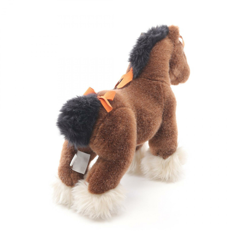 愛馬仕 Hermy ppm 毛絨玩具，麂皮絨材質，棕色、米色、黑色，二手，女士款-2