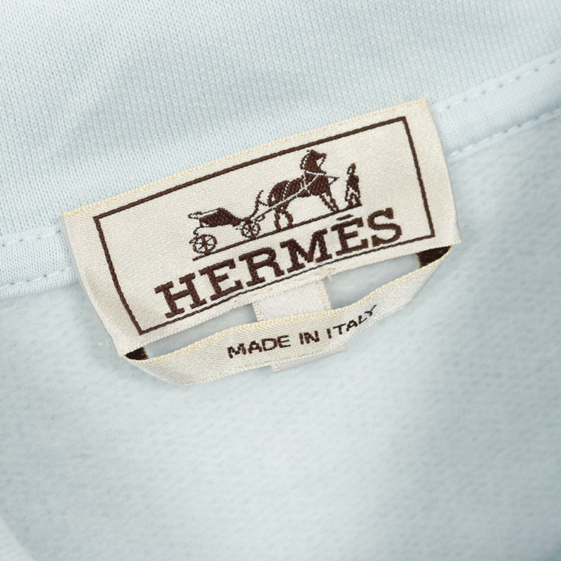 愛馬仕 (HERMES) 男士藍色棉質連帽衛衣,二手,XS碼-2