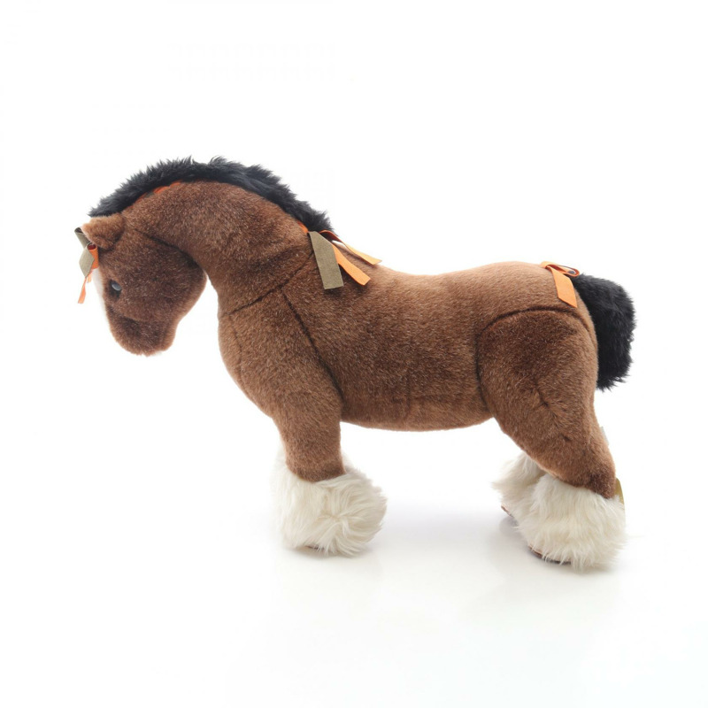 愛馬仕 Elmy PM 毛絨玩具 H400055M 00 棕色麂皮絨腈綸材質,二手女款-1