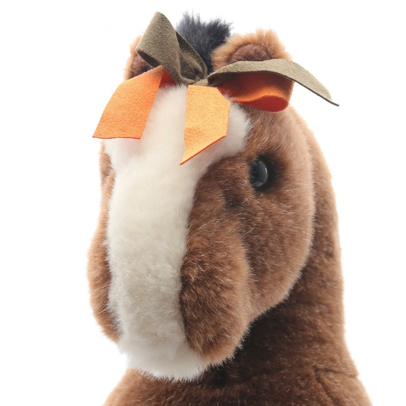 愛馬仕 Elmy PM 毛絨玩具 H400055M 00 棕色麂皮絨腈綸材質,二手女款-6