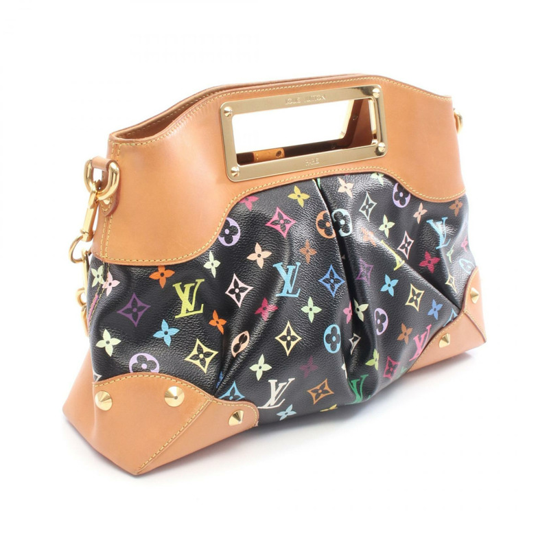 路易威登 Judy MM 舒爾德手提包 M40256 Monogram Multicolor 黑色皮革-1