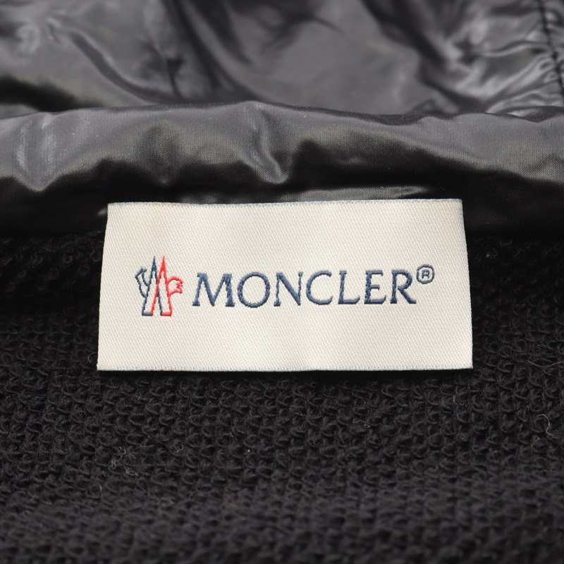 MONCLER 女士連帽拉鍊羽絨服,尼龍棉混紡,黑色,XS碼,二手-2