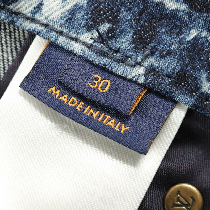 路易威登 Monogram 牛仔褲 HPD15W 棉質海軍藍，二手男款 30 碼-4