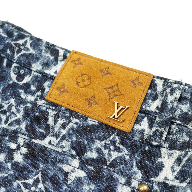 路易威登 Monogram 牛仔褲 HPD15W 棉質海軍藍，二手男款 30 碼-10